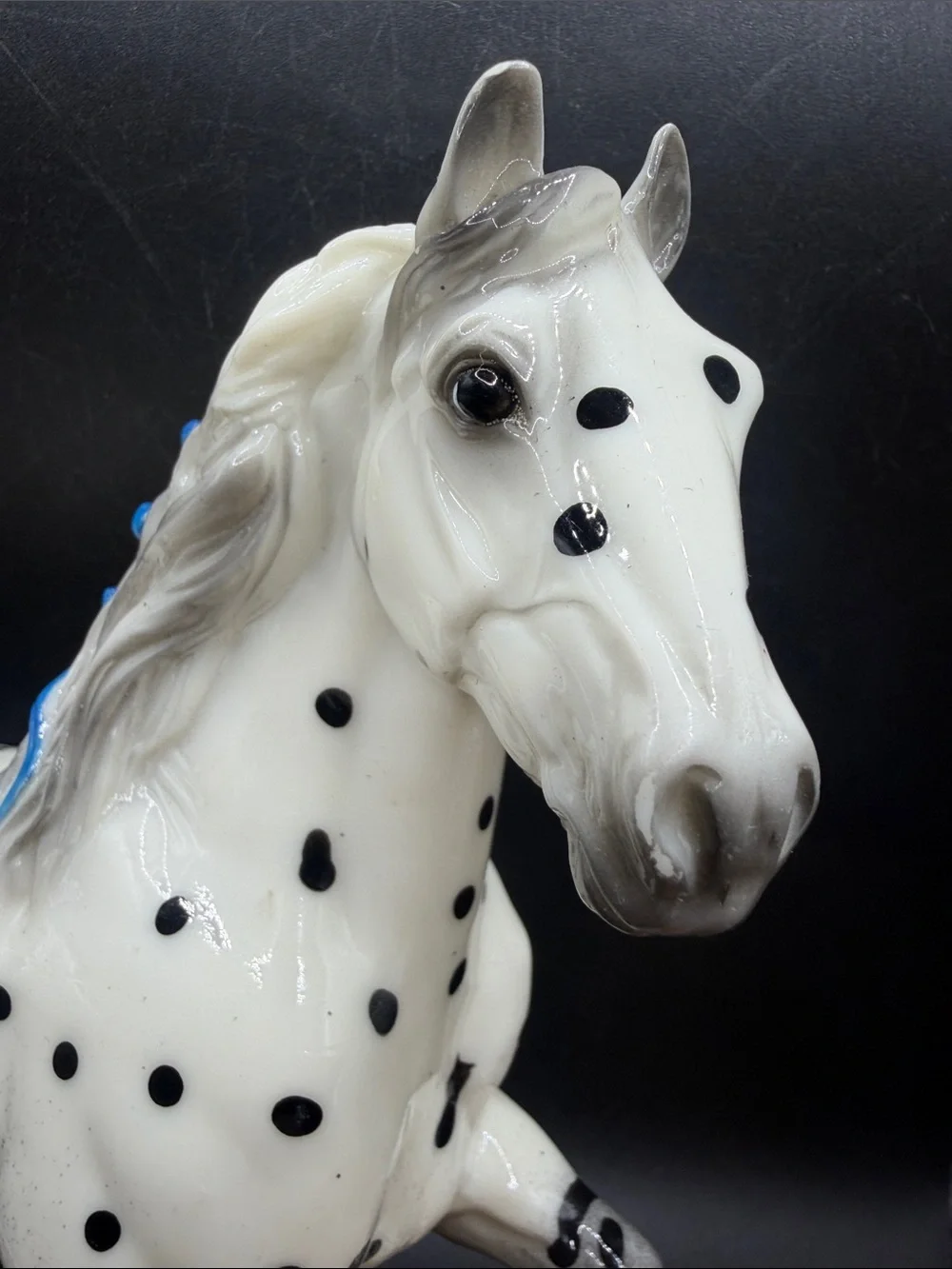 Breyer Triton Glossy Leopard Appaloosa Blue Ribbons Horse Retired Web Exclusive